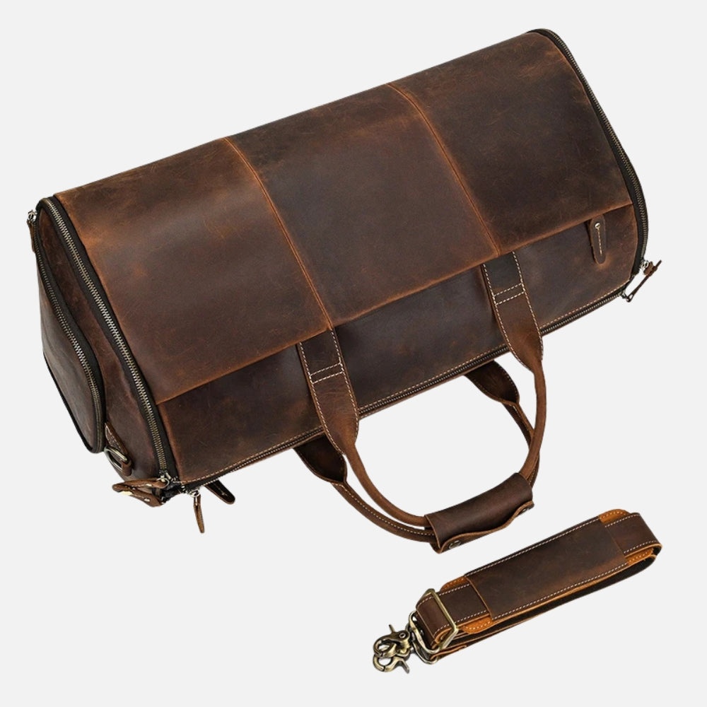 Sac de voyage cuir – Pliable, pratique et élégant