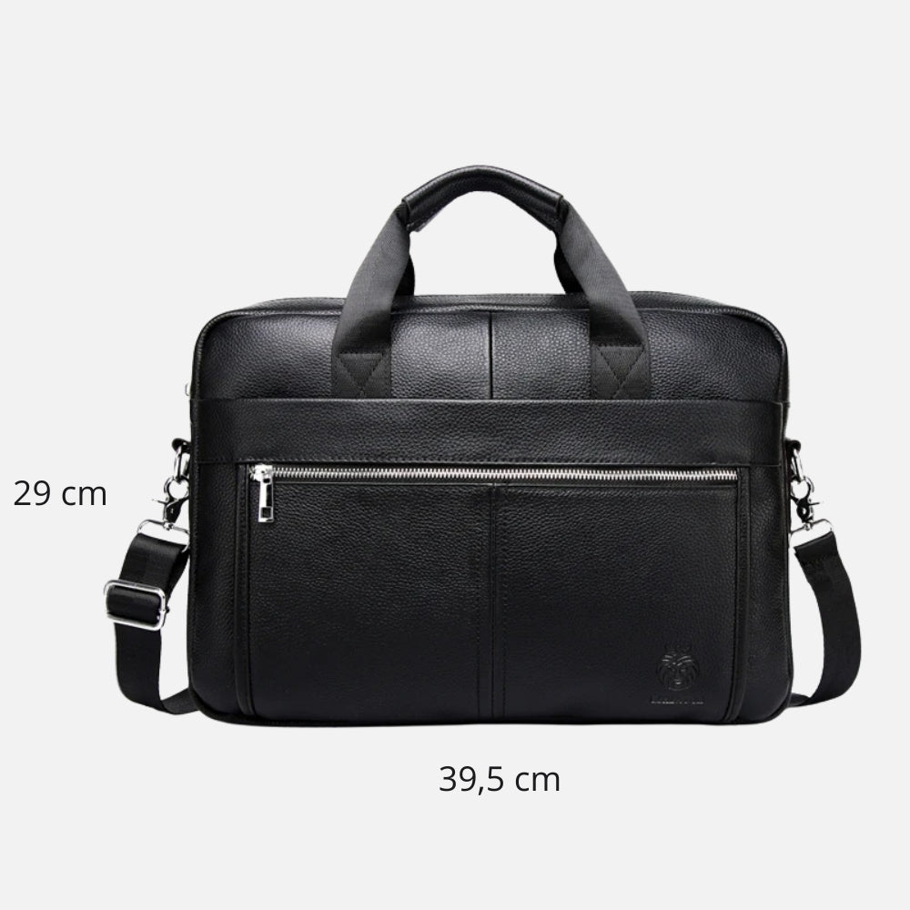 Sacoche ordinateur en cuir – Style business élégant