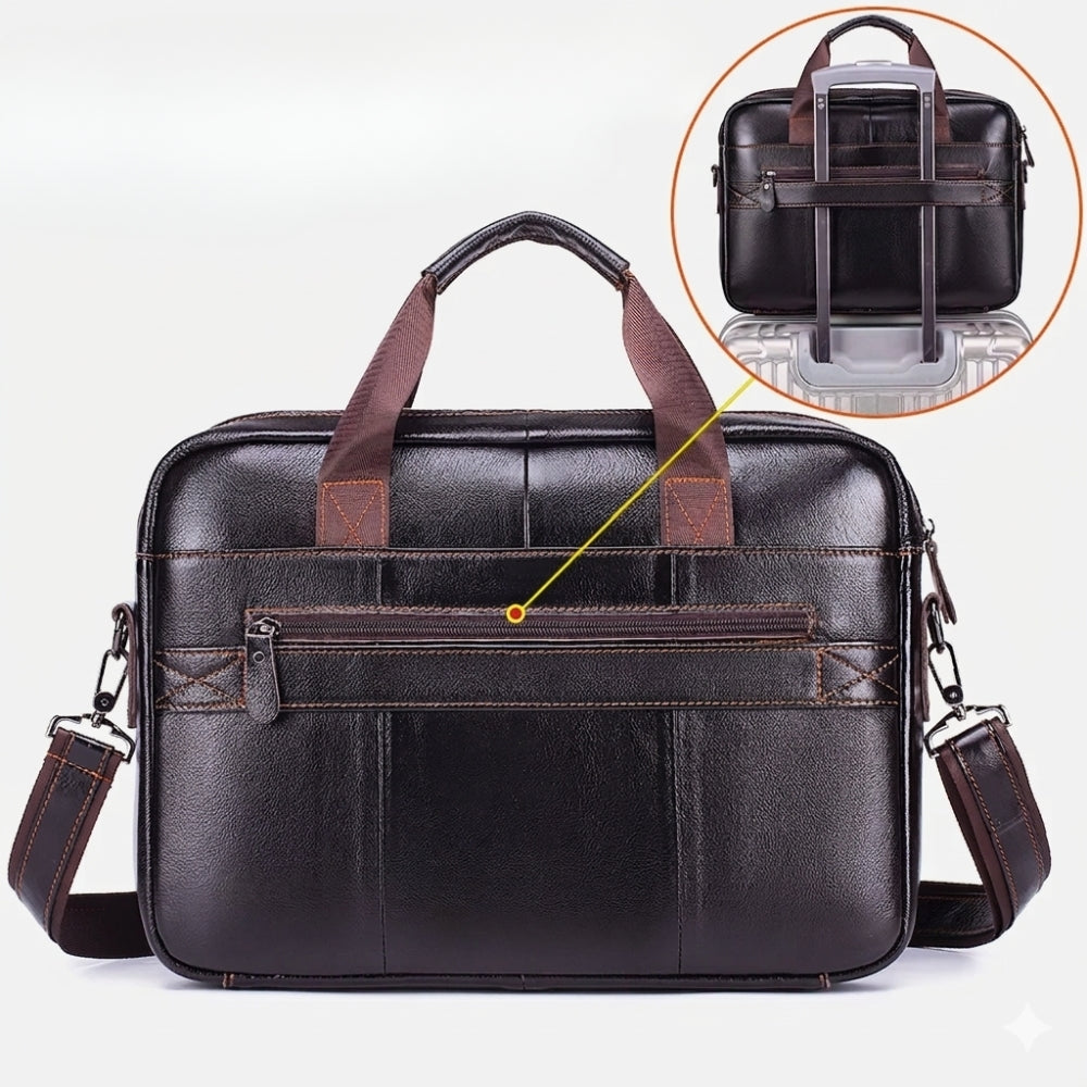 Sacoche ordinateur en cuir de vache – Élégante et durable