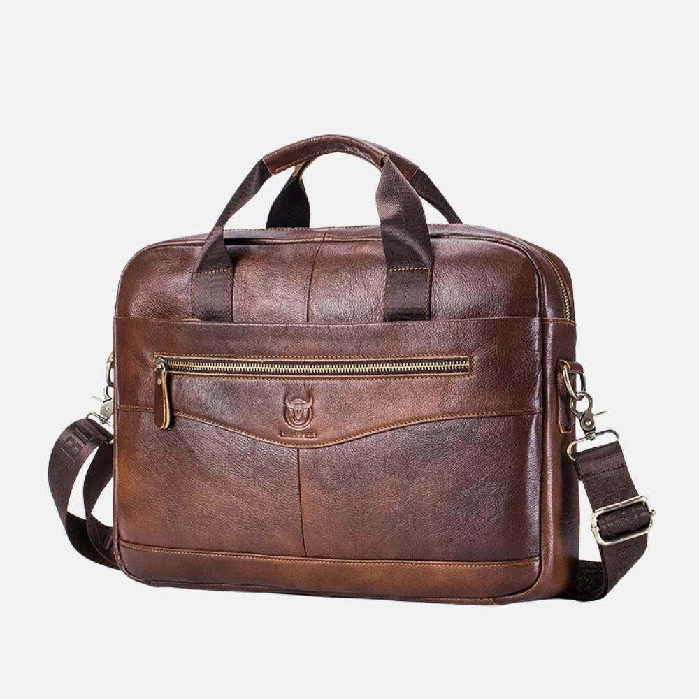 Sacoche en cuir pour ordinateur – Élégance et durabilité