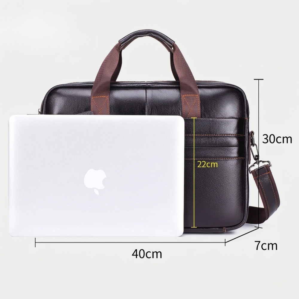 Sacoche ordinateur en cuir de vache – Élégante et durable