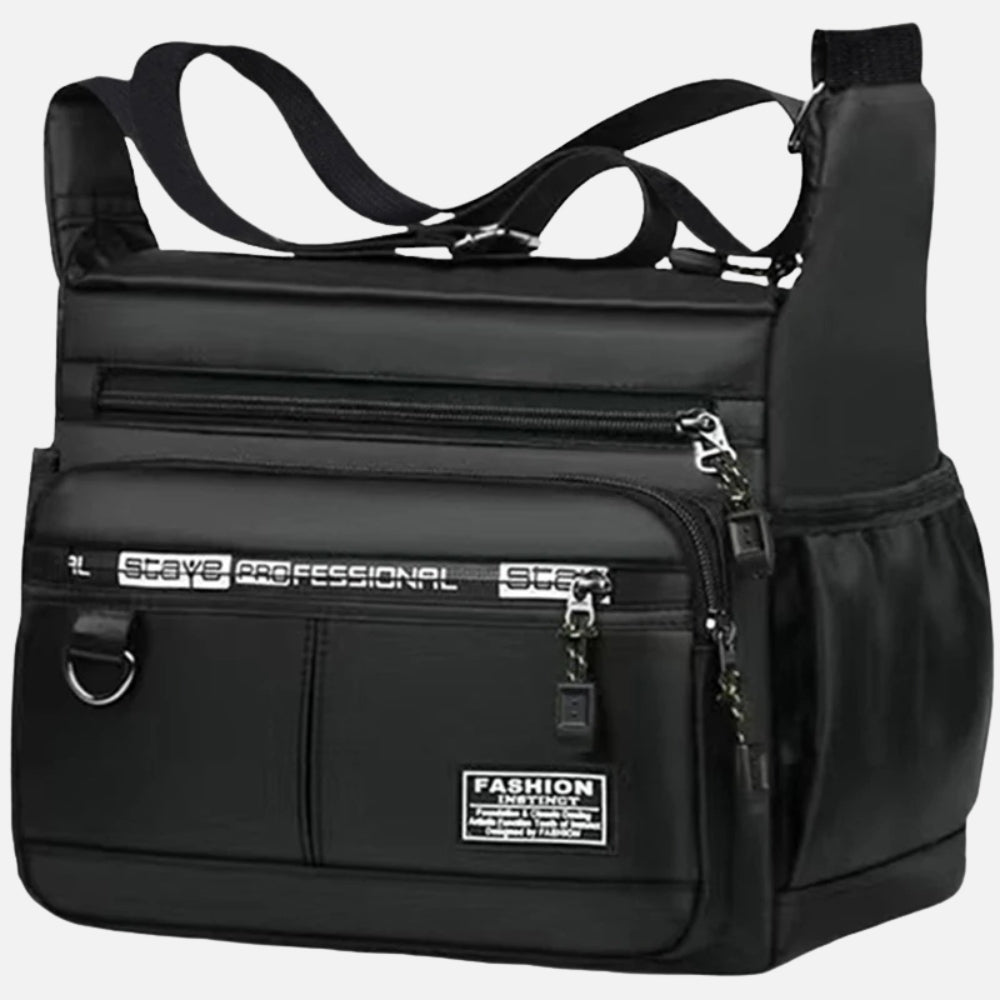 Sacoche homme à bandoulière multi compartiments