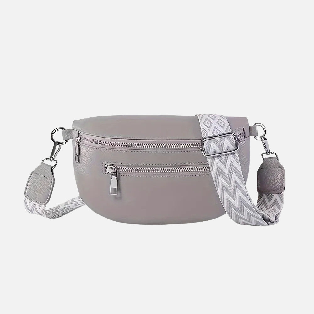 Sacoche banane en cuir souple pour femme