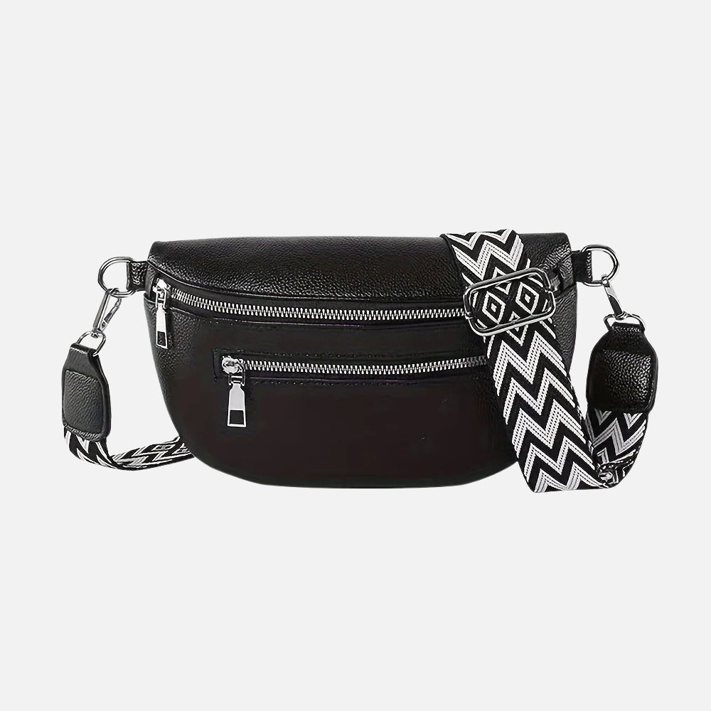 Sacoche banane en cuir souple pour femme