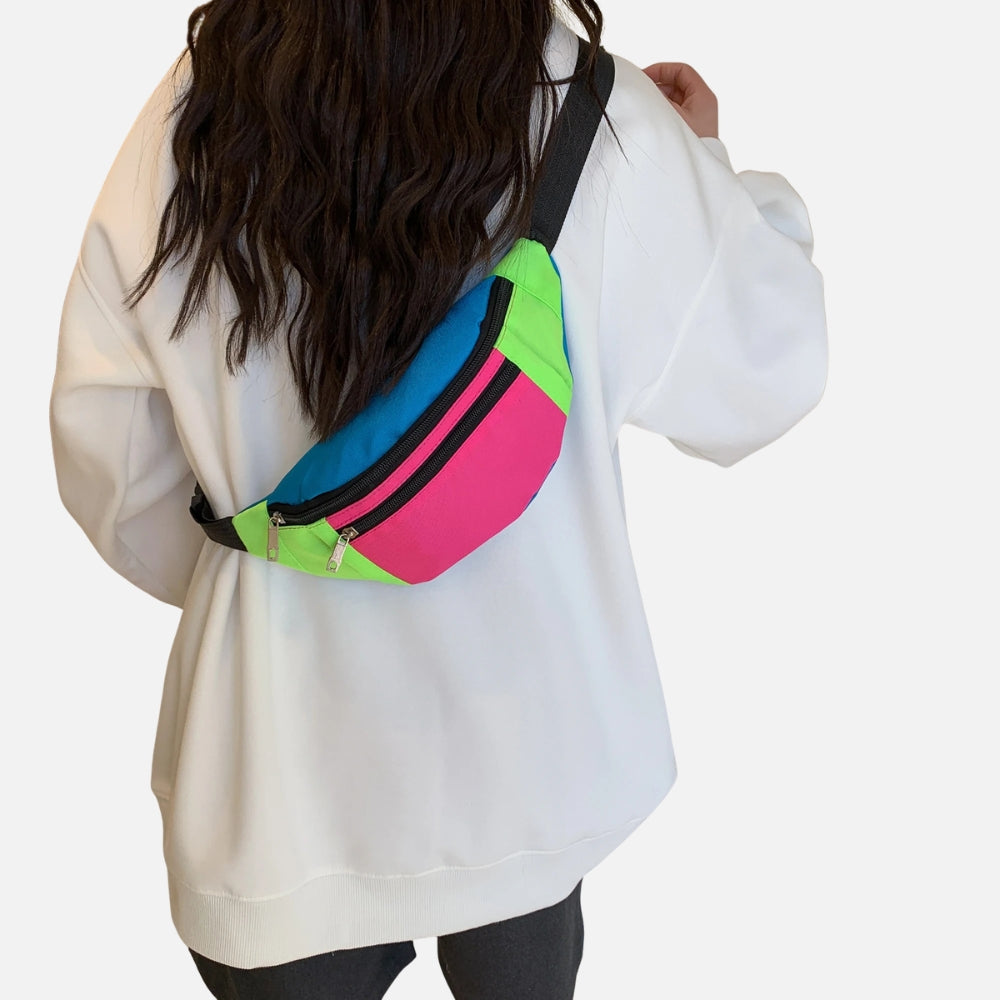 Sacoche banane multicolore