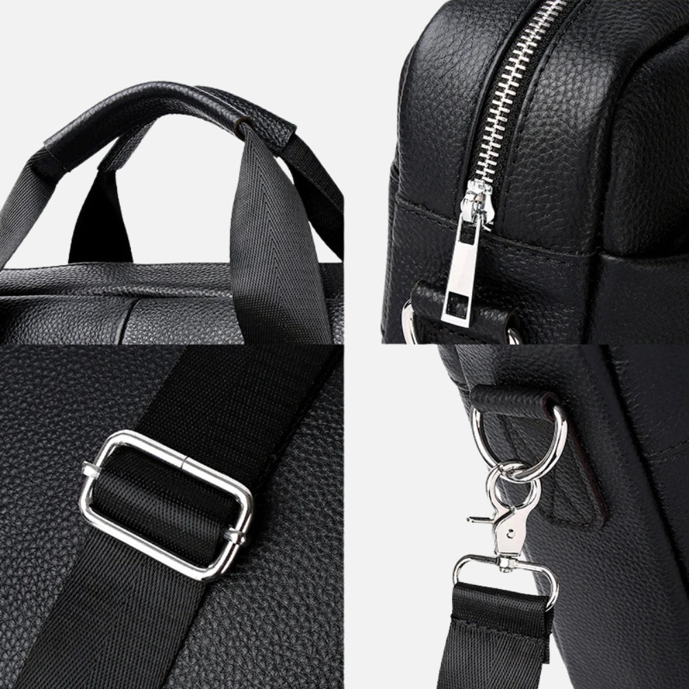 Sacoche ordinateur en cuir – Style business élégant