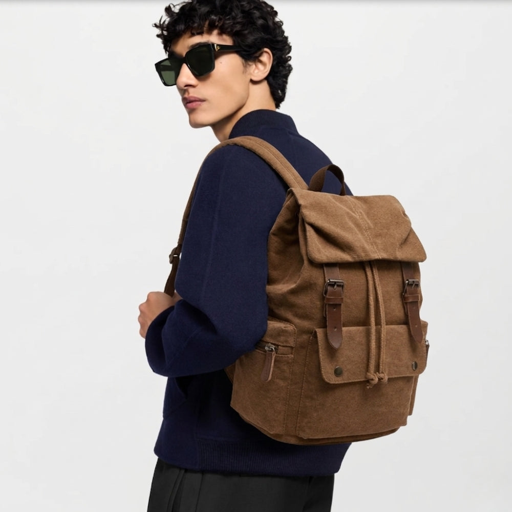 Sac à dos en toile vintage pour hommes et femmes