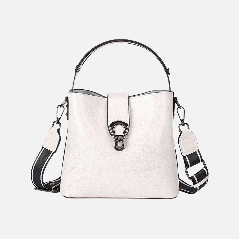 Sac à main bandoulière en cuir de vache pour femme