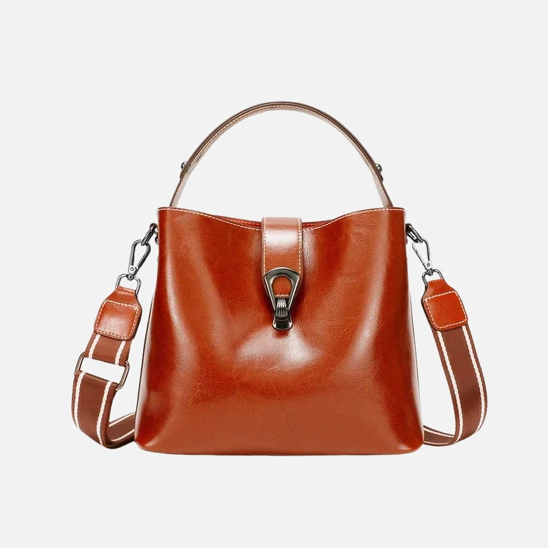Sac à main bandoulière en cuir de vache pour femme