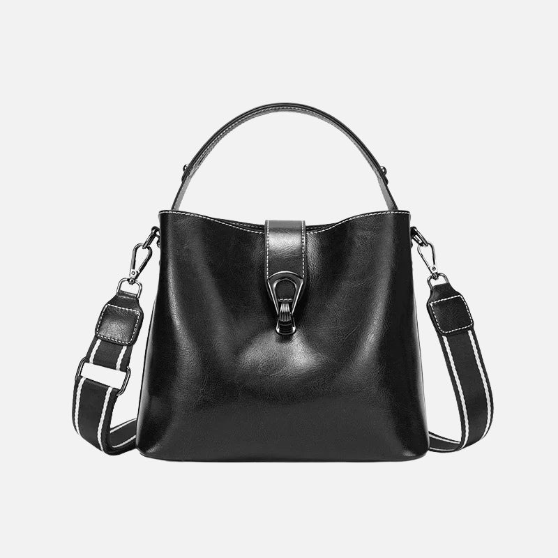 Sac à main bandoulière en cuir de vache pour femme