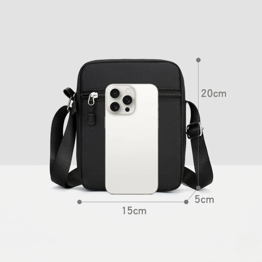 Petite sacoche à bandoulière unisexe – Compacte et pratique