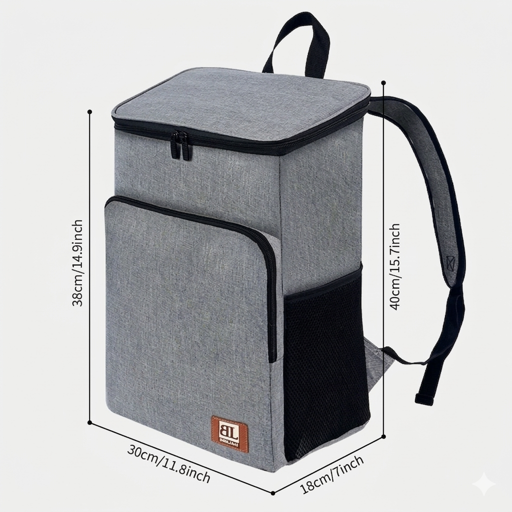 Sac à dos glacière isotherme pour repas et boissons