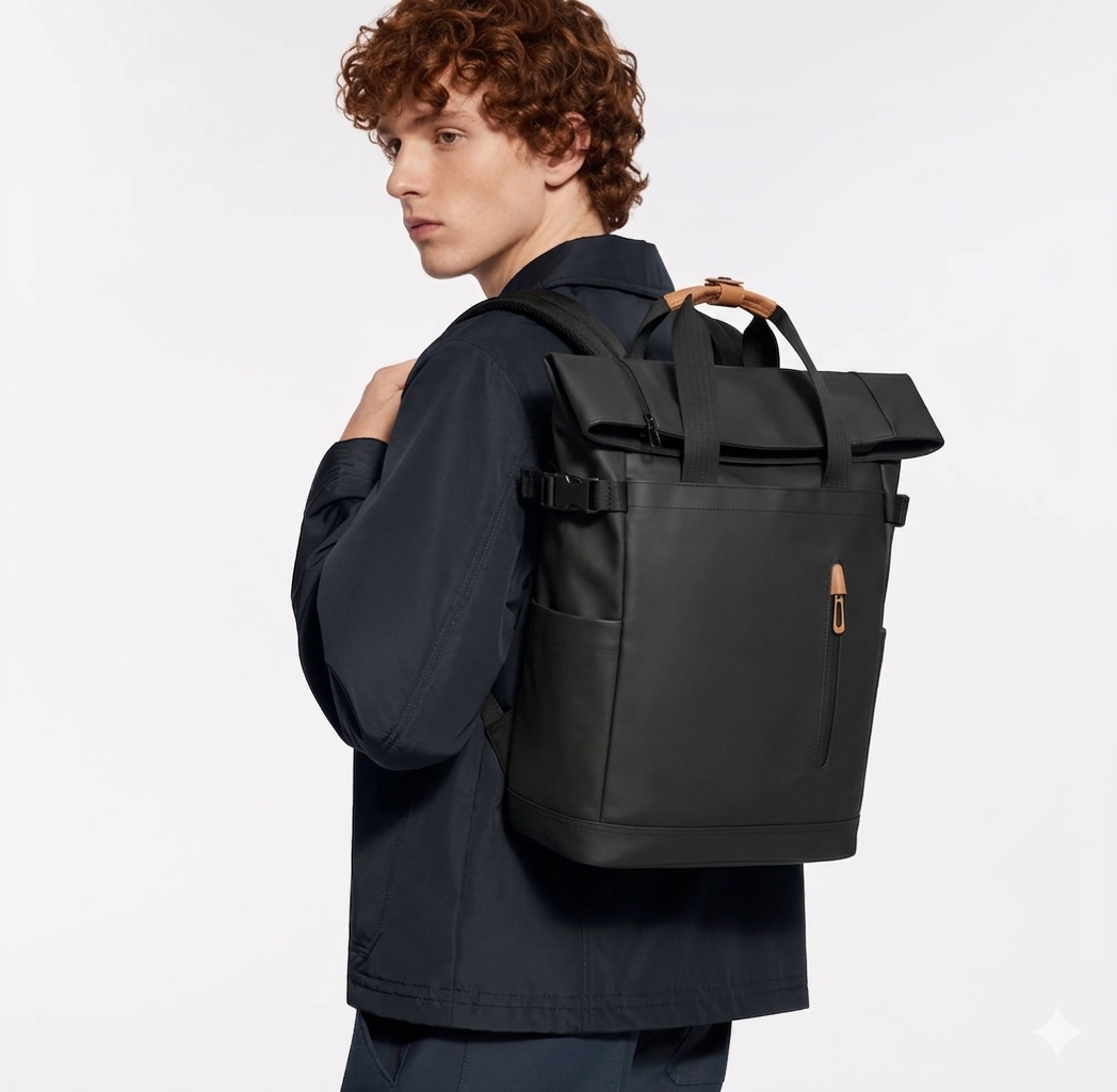 Sac à dos roll top extensible