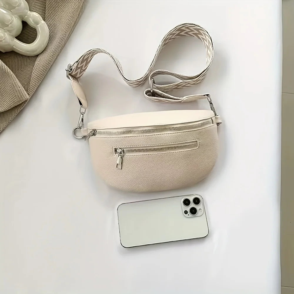 Sacoche banane en cuir souple pour femme