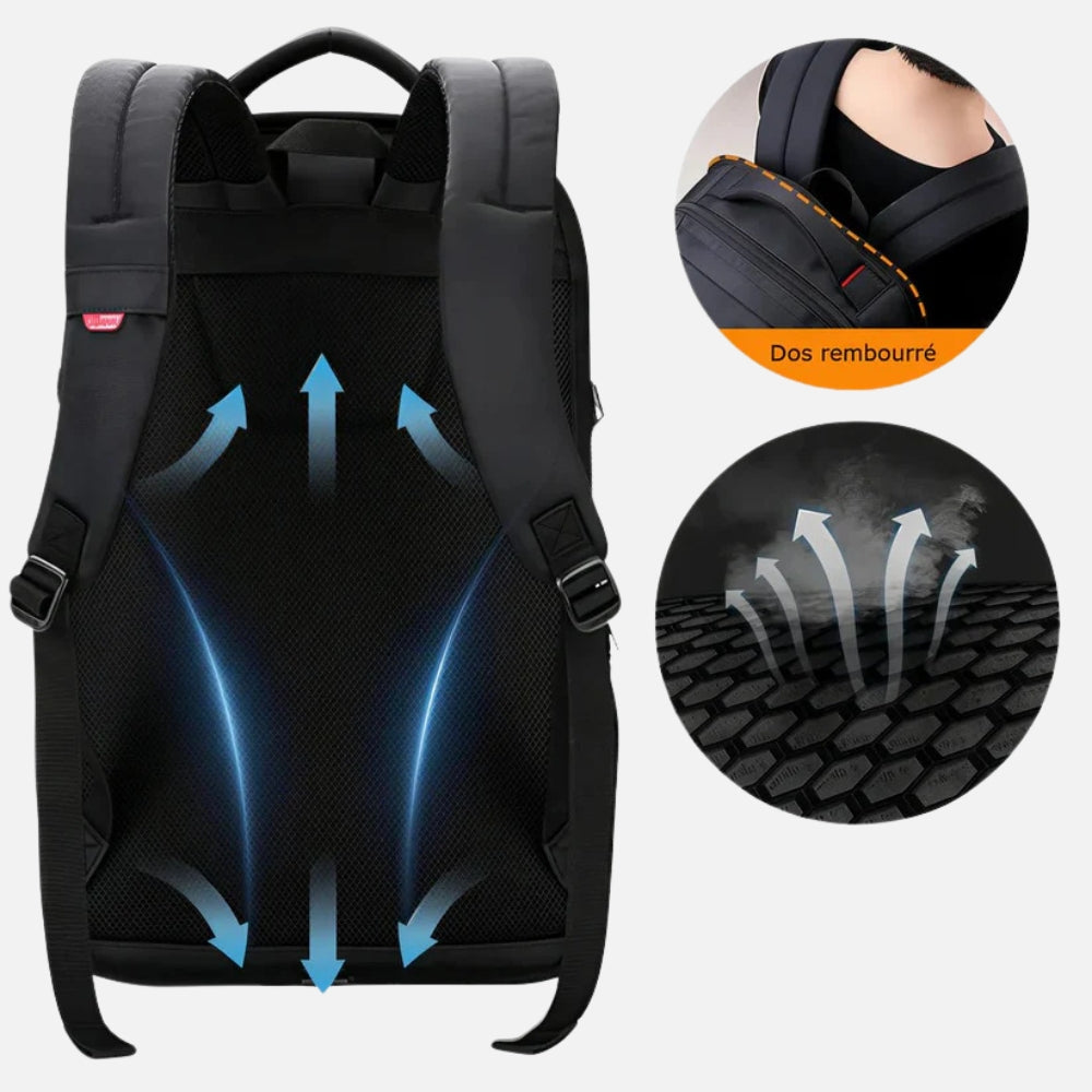 Sac à dos ordinateur portable étanche et résistant
