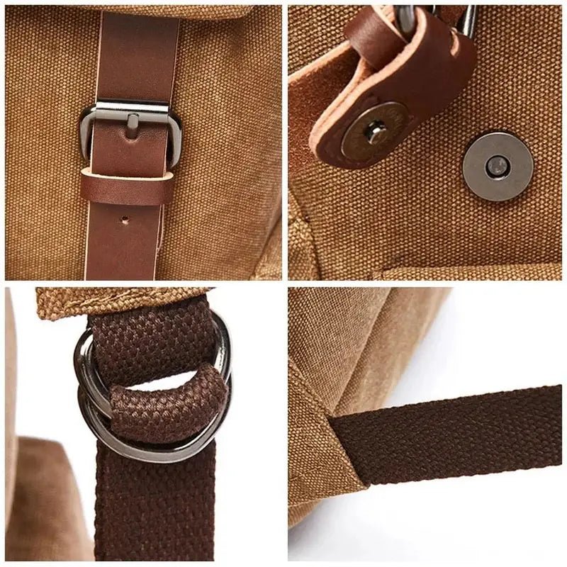 Sac à dos en toile vintage pour hommes et femmes